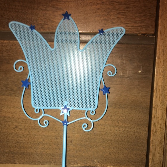 Earring stand: blue metal - Picture 2 of 4